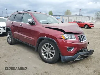 2014 Jeep Grand Cherokee Limited with VIN 1C4RJFBG3EC101265, listed as a Copart auction lot 53833235 with Not Provided miles and Salvage Title. Bid and sale history available at DreamBid. Image 4.