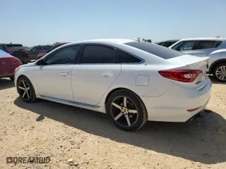 2016 Hyundai Sonata 2.4L Sport with VIN 5NPE34AF1GH292617, listed as a Copart auction lot 52533555 with 104,999 mi miles and Salvage Title. Bid and sale history available at carsss.com. Image 2.