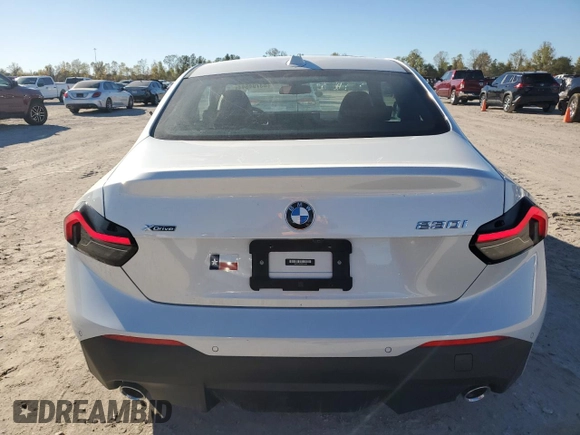 2023 BMW 2 Series 230i xDrive with VIN 3MW33CM06P8D23448, listed as a Copart auction lot 83794644 with 17,213 mi miles and Salvage Title. Bid and sale history available at carsss.com. Image 6.