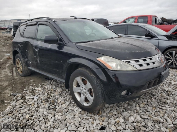 2005 Nissan Murano S with VIN JN8AZ08W25W429099, listed as a Copart auction lot 77667764 with 247,452 mi miles and Salvage Title. Bid and sale history available at carsss.com. Image 4.