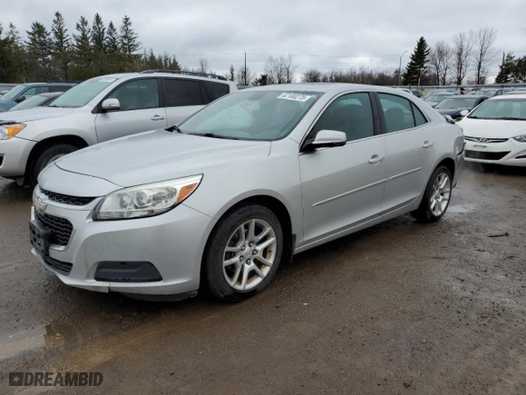 2015 Chevrolet Malibu LT with VIN 1G11C5SL5FF260764, listed as a Copart auction lot 52100275 with 306,119 mi miles and Salvage Title. Bid and sale history available at carsss.com. Image 1.