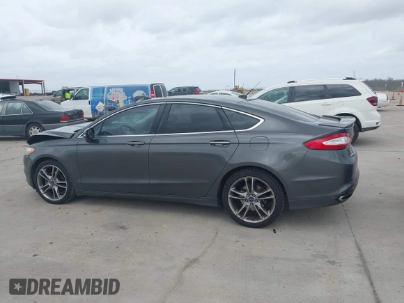 2015 Ford Fusion Titanium with VIN 3FA6P0K95FR181919, listed as a IAAI auction lot 41744443 with 127,572 mi miles. Bid and sale history available at carsss.com. Image 14.