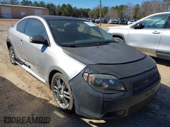 2005 Scion tC with VIN JTKDE177250062379, listed as a IAAI auction lot 41597376 with 220,110 mi miles. Bid and sale history available at carsss.com. Image 1.