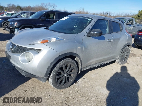 2013 Nissan Juke S with VIN JN8AF5MV3DT209036, listed as a IAAI auction lot 41427657 with 93,128 mi miles. Bid and sale history available at carsss.com. Image 2.