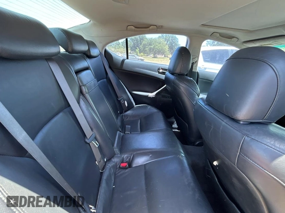 2006 Lexus IS 350 with VIN JTHBE262165001506, listed as a Copart auction lot 55529355 with 213,188 mi miles and Clean Title. Bid and sale history available at DreamBid. Image 6.