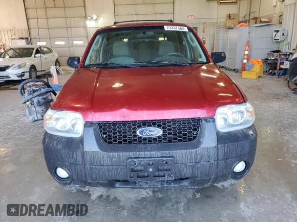 2007 Ford Escape XLT with VIN 1FMYU93Z77KA76279, listed as a Copart auction lot 73337364 with 266,196 mi miles and Salvage Title. Bid and sale history available at carsss.com. Image 5.