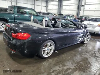 2015 BMW 4 Series 435i xDrive with VIN WBA3T7C57FP942371, listed as a Copart auction lot 68321723 with 0 mi miles and Salvage Title. Bid and sale history available at carsss.com. Image 3.