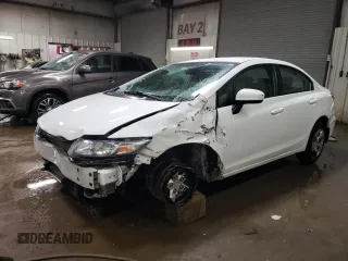2014 Honda Civic Sedan LX with VIN 19XFB2F57EE085260, listed as a Copart auction lot 48130945 with 94,829 mi miles and Salvage Title. Bid and sale history available at carsss.com. Image 1.