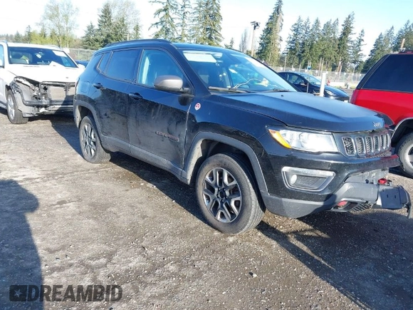 2018 Jeep Compass Trailhawk with VIN 3C4NJDDB1JT234867, listed as a IAAI auction lot 41996425 with 103,567 mi miles and . Bid and sale history available at carsss.com. Image 1.