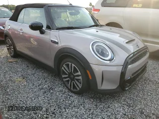2022 MINI Convertible Cooper S with VIN WMW43DL0XN3P20467, listed as a Copart auction lot 75042174 with 9,038 mi miles and Non Repairable. Bid and sale history available at carsss.com. Image 4.