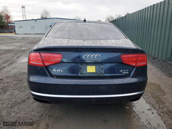 2013 Audi A8 L 4.0L with VIN WAUR2AFD8DN031746, listed as a Copart auction lot 82520984 with 104,635 mi miles and Salvage Title. Bid and sale history available at carsss.com. Image 6.