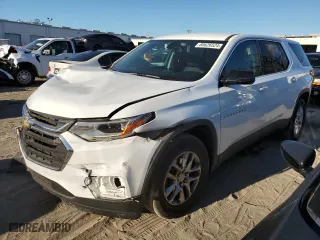 2018 Chevrolet Traverse LS with VIN 1GNERFKW4JJ107636, listed as a Copart auction lot 80626524 with 84,302 mi miles and Non Repairable. Bid and sale history available at carsss.com. Image 1.