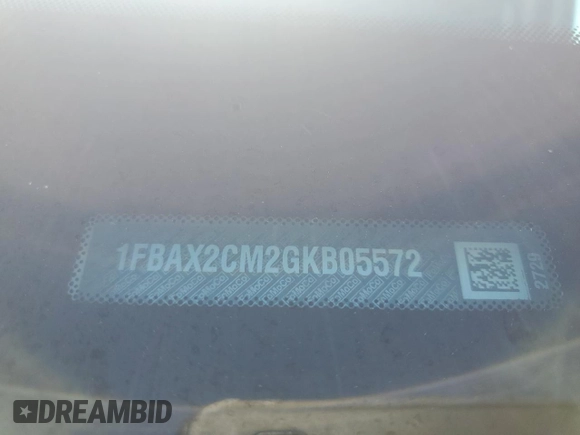 2016 Ford Transit XL с VIN 1FBAX2CM2GKB05572, выставлен на аукционе Copart как лот 48395985 с пробегом 159 902 миль миль и Чистый • Clean title. История ставок и продаж доступна на DreamBid. Изображение 13.