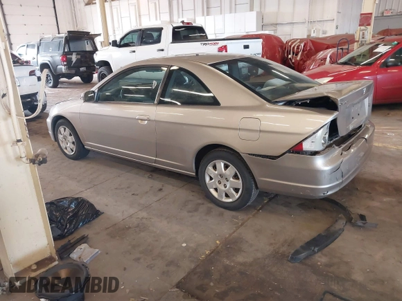 2002 Honda Civic EX with VIN 1HGEM21902L023560, listed as a IAAI auction lot 41872021 with 192,482 mi miles. Bid and sale history available at carsss.com. Image 3.