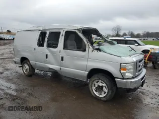 2009 Ford Econoline Cargo Commercial with VIN 1FTNE14W69DA78011, listed as a Copart auction lot 52593765 with 29,787 mi miles and Salvage Title. Bid and sale history available at DreamBid. Image 4.