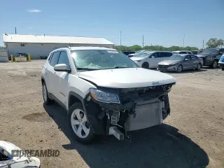 2019 Jeep Compass Latitude with VIN 3C4NJCBB7KT854959, listed as a Copart auction lot 55556235 with 53,470 mi miles and Salvage title. Bid and sale history available at DreamBid. Image 15.