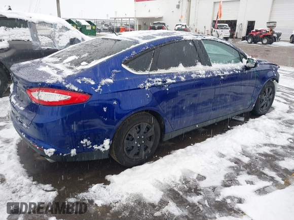 2013 Ford Fusion S with VIN 3FA6P0G75DR328907, listed as a IAAI auction lot 41603863 with 93,481 mi miles. Bid and sale history available at carsss.com. Image 4.