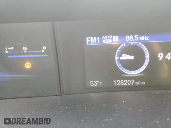 2012 Honda Civic EX with VIN 19XFB2F87CE052413, listed as a Copart auction lot 46215765 with 128,207 mi miles and Salvage Title. Bid and sale history available at DreamBid. Image 9.