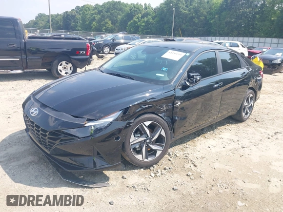 2023 Hyundai Elantra SEL with VIN KMHLS4AGXPU469704, listed as a IAAI auction lot 42355219 with 21,871 mi miles and . Bid and sale history available at DreamBid. Image 6.