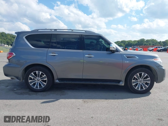 2018 Nissan Armada SL with VIN JN8AY2NC5J9557774, listed as a IAAI auction lot 40205321 with 100,123 mi miles and . Bid and sale history available at DreamBid. Image 13.