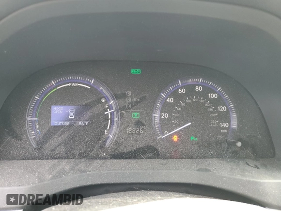 2010 Lexus HS 250h with VIN JTHBB1BA9A2022260, listed as a Copart auction lot 65062564 with 186,267 mi miles and Clean Title. Bid and sale history available at DreamBid. Image 9.