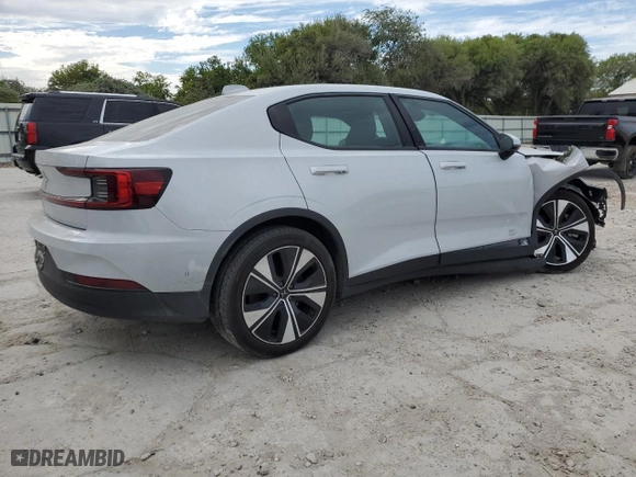 2023 Polestar 2 with VIN YSMED3KA1PL144560, listed as a Copart auction lot 77189294 with 34,504 mi miles and Clean Title. Bid and sale history available at carsss.com. Image 3.