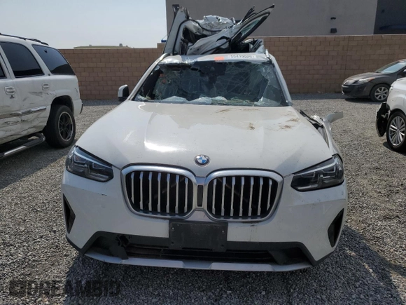 2022 BMW X3 sDrive30i with VIN 5UX43DP08N9K66809, listed as a Copart auction lot 55419525 with Not Provided miles and Salvage Title. Bid and sale history available at DreamBid. Image 5.