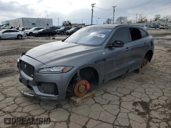 2018 Jaguar F-Pace S z VIN SADCM2FV7JA298854, wystawiony jako Copart lot #49482775 z przebiegiem 79 986 mil mil oraz Tytuł czysty. Historia ofert i sprzedaży dostępna na DreamBid. Obrazek 1.