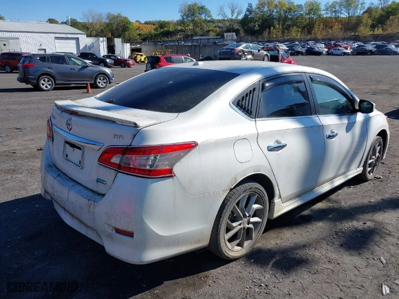 2013 Nissan Sentra SR with VIN 3N1AB7AP7DL659367, listed as a IAAI auction lot 40633797 with 83,041 mi miles. Bid and sale history available at carsss.com. Image 4.