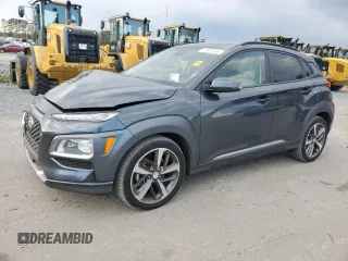 2019 Hyundai Kona Ultimate with VIN KM8K5CA59KU267182, listed as a Copart auction lot 41383395 with 50,531 mi miles and Salvage Title. Bid and sale history available at carsss.com. Image 1.
