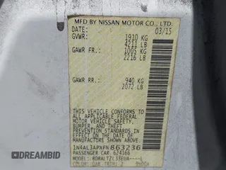2015 Nissan Altima S with VIN 1N4AL3APXFN863236, listed as a IAAI auction lot 41950365 with 174,492 mi miles and . Bid and sale history available at DreamBid. Image 9.