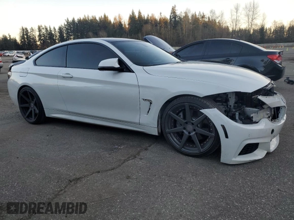 2014 BMW 4 Series 435i with VIN WBA3R1C51EK192330, listed as a Copart auction lot 42523825 with 106,183 mi miles and Salvage Title. Bid and sale history available at carsss.com. Image 4.