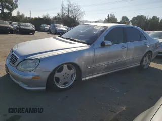 2001 Mercedes-Benz S-Class with VIN WDBNG70J41A209979, listed as a Copart auction lot 89027805 with 166,423 mi miles and Clean Title. Bid and sale history available at carsss.com. Image 1.