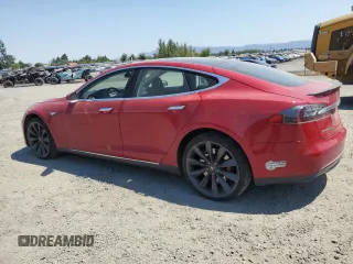 2014 Tesla Model S 60 with VIN 5YJSA1H17EFP29100, listed as a Copart auction lot 65081725 with 130,377 mi miles and Clean title. Bid and sale history available at DreamBid. Image 2.