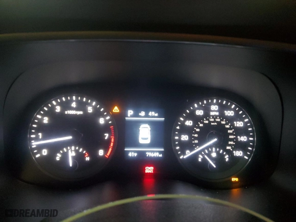 2021 Hyundai Tucson SE with VIN KM8J23A4XMU300642, listed as a Copart auction lot 45001025 with 79,649 mi miles and Salvage Title. Bid and sale history available at carsss.com. Image 9.
