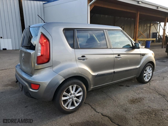 2013 Kia Soul + with VIN KNDJT2A68D7590651, listed as a Copart auction lot 50804755 with 143,051 mi miles and Salvage Title. Bid and sale history available at carsss.com. Image 3.
