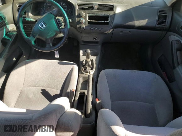 2001 Honda Civic EX with VIN 1HGES25701L024687, listed as a Copart auction lot 72632924 with 201,810 mi miles and Salvage Title. Bid and sale history available at carsss.com. Image 8.