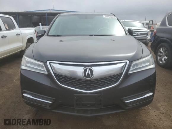 2014 Acura MDX with VIN 5FRYD4H27EB047134, listed as a Copart auction lot 51597265 with 170,895 mi miles and Salvage Title. Bid and sale history available at carsss.com. Image 5.
