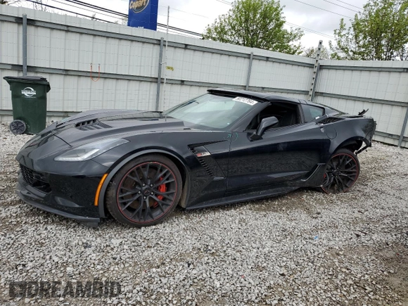 2019 Chevrolet Corvette Z06 2LZ with VIN 1G1YS2D60K5601396, listed as a Copart auction lot 50212764 with 11,794 mi miles and Salvage Title. Bid and sale history available at carsss.com. Image 1.