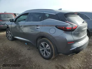 2022 Nissan Murano SV with VIN 5N1AZ2BS9NC127108, listed as a Copart auction lot 44454565 with 43,923 mi miles and Salvage Title. Bid and sale history available at carsss.com. Image 2.