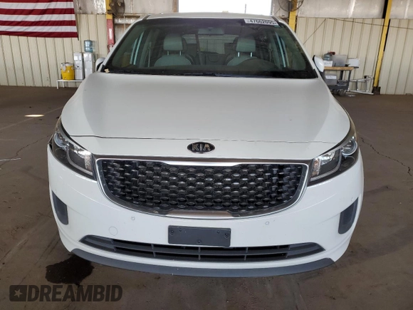 2016 Kia Sedona LX with VIN KNDMB5C18G6209457, listed as a Copart auction lot 47662095 with 67,274 mi miles and Salvage Title. Bid and sale history available at carsss.com. Image 5.