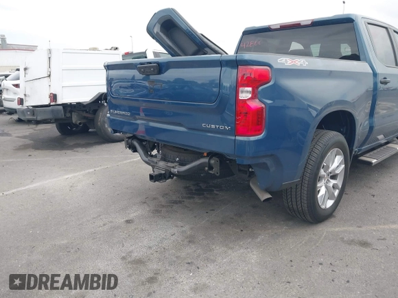 2024 Chevrolet Silverado 1500 Custom with VIN 3GCPDBEK7RG252751, listed as a IAAI auction lot 41429343 with 3,735 mi miles and . Bid and sale history available at DreamBid. Image 6.