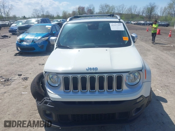 2017 Jeep Renegade Limited with VIN ZACCJBDB3HPE47042, listed as a IAAI auction lot 42117357 with 139,686 mi miles and . Bid and sale history available at DreamBid. Image 12.