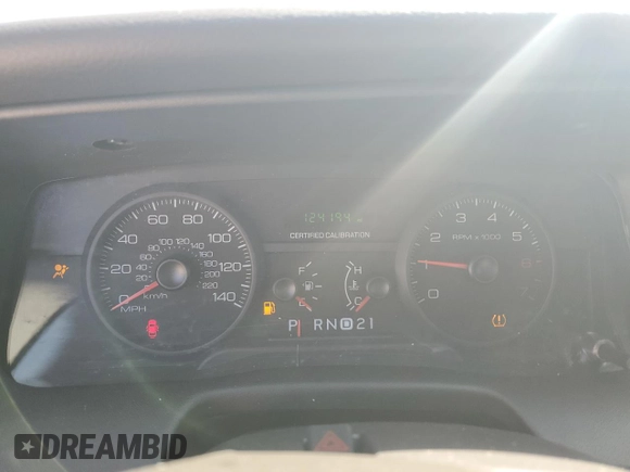 2010 Ford Police Interceptor with VIN 2FABP7BV7AX140870, listed as a Copart auction lot 53457275 with 124,194 mi miles and Salvage title. Bid and sale history available at DreamBid. Image 9.