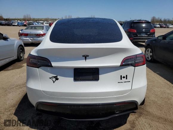2023 Tesla Model Y Long Range z VIN 7SAYGDEE3PF772663, wystawiony jako Copart lot #56470455 z przebiegiem 50 705 mil mil oraz Czysty tytuł • Clean title. Historia ofert i sprzedaży dostępna na DreamBid. Obrazek 6.