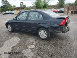 2004 Honda Civic LX with VIN 2HGES16554H543338, listed as a Copart auction lot 56353535 with 60,610 mi miles and Clean Title. Bid and sale history available at DreamBid. Image 2.