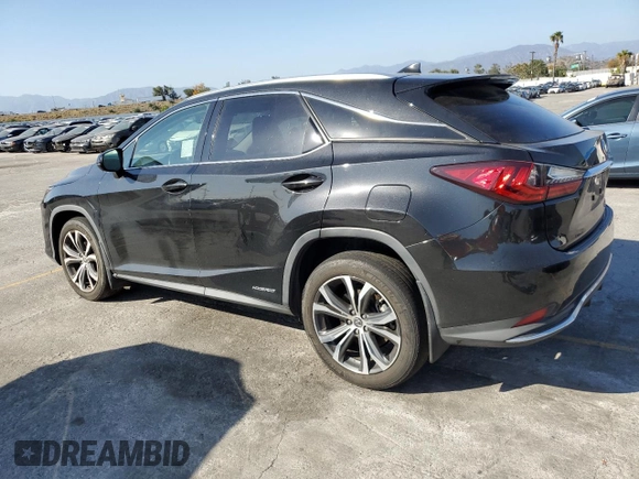2022 Lexus RX 450h with VIN 2T2HGMDA2NC090365, listed as a Copart auction lot 56177755 with 49,583 mi miles and Salvage title. Bid and sale history available at DreamBid. Image 2.