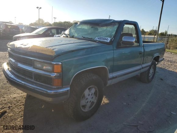 1994 Chevrolet C/K 1500 with VIN 1GCEK14K0RZ118348, listed as a Copart auction lot 74005664 with 126,120 mi miles and Salvage Title. Bid and sale history available at carsss.com. Image 1.