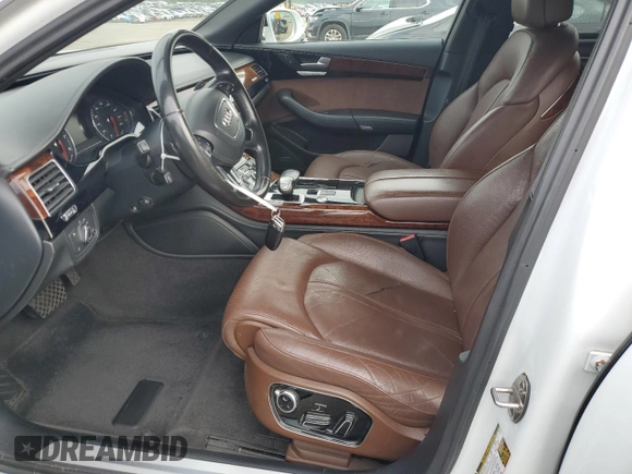 2013 Audi A8 3.0L with VIN WAURGAFD2DN019125, listed as a Copart auction lot 60959515 with 76,585 mi miles and Salvage title. Bid and sale history available at DreamBid. Image 7.