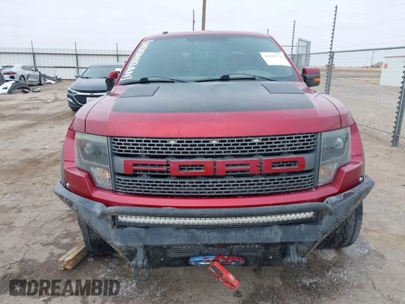 2014 Ford F-150 SVT Raptor with VIN 1FTFW1R61EFC00041, listed as a IAAI auction lot 41609376 with 119,325 mi miles and . Bid and sale history available at carsss.com. Image 12.